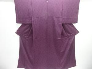 人間国宝中村勇二郎作　仏像に唐草模様一ツ紋江戸小紋着物